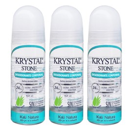 Krystal Stone Desodorante Neutro Roll on 90ml 3 pack