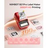 NIIMBOT B21 Pro Label Maker, 300DPI HD Label Printer, Ideal