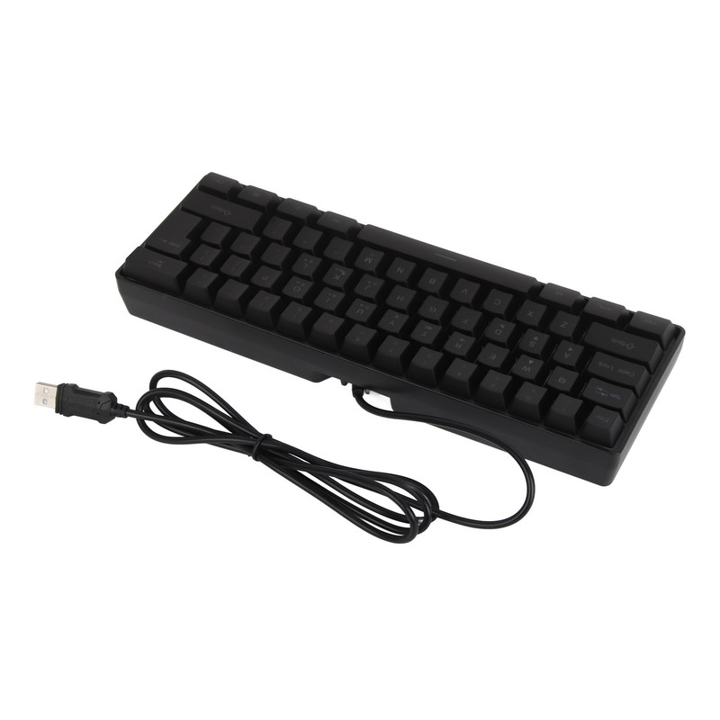 Mechanical Keyboard 61 Keys RGB Backlight Ultra Thin Portable Wired