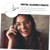 LALAFINA Metal Glasses Replacement Temple Arms Non Slip Lightweight Eyeglass