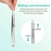 Bewudy 3Pcs Piercing Ball Grabber Tool Set, Diamond Tweezers Jewelers