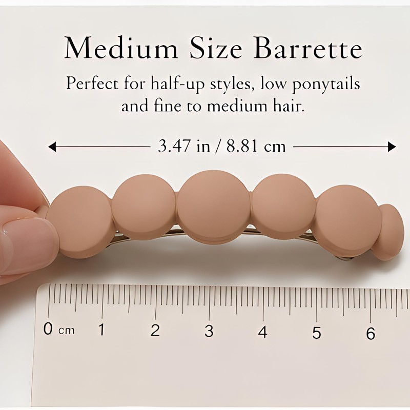 French Hair Barrettes for Fine & Medium Hair – Matte