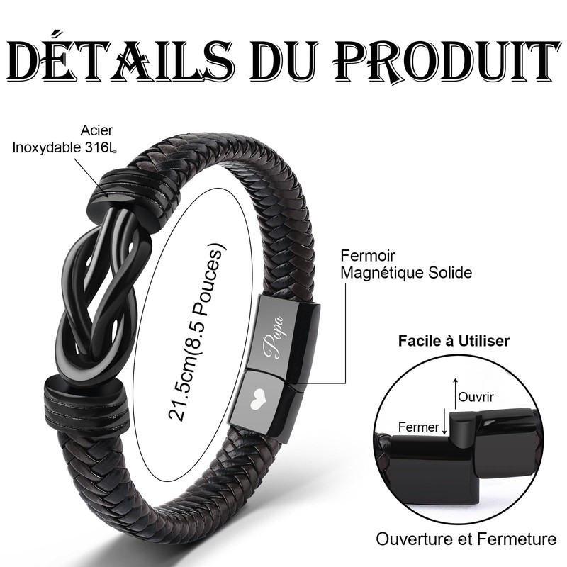 VU100 Dad Bracelet Father's Day Gift