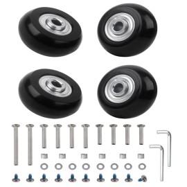 Fsatnde Luggage Wheel Replacement Set,40mm x 18mm Set of 4 Luggage Suitcase Replacement