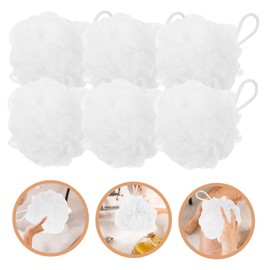 WOONEKY 6pcs Travel Loofah Case Bath Shower Sponge Exfoliating Towel for Adults Boys and Girls