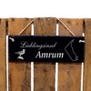 Favourite Island Amrum Slate Sign Engraved Seagull Door Sign 22