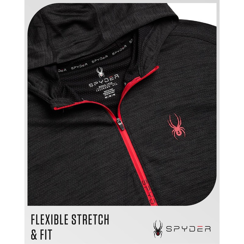 Spyder Mens Sweatshirt - Lightweight Athletic Half Zip Pullover Mens