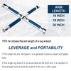 ETERNA Professional 16" Four Way Lug Wrench, Anti-slip Design Cross