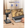 TOMLOV DM4W Coin Microscope with Scale: 4.3" LCD Digital Microscope