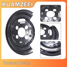 KUAMZEEI 2Pcs Rear Brake Dust Shield Backing Plate 924-237 926-268 52122237AA, for Dodge Ram 2500 Pickup 2009-2010 for Dodge Ram 2500 Pickup 2009-2010 for Ram 2500 2011 for Ram 3500 2011