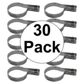 2-7/8" Tension Band for Chain Link Fence - Use for 2-7/8" Outside Diameter Post/Pipe - Galvanized Chain Link Tension Band - Qty 30