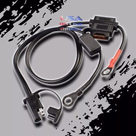 Marquee Off-Road Quick Connect Battery Wire Harness Snap Cord Ring Charger Terminal w/fuse