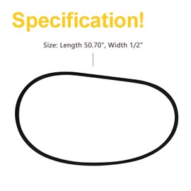 607400 Pump Drive Belt (1/2" x 50 3/4") Compatible with Hustler Raptor, Raptor Limited, Raptor SD and Raptor SDX Riding Mower Models, Replaces 603907 14939 607400-A 938555