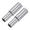 uxcell 2 Pcs 3/8 Inch Drive 9mm 6-Point Deep Socket,