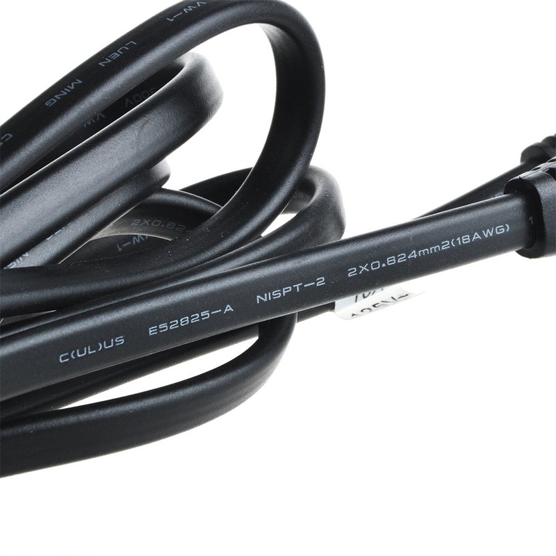 ABLEGRID 6ft 2 Pin AC Power Cable Plug Lead Cord
