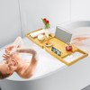 Premium Bathtub Tray Caddy, Expandable Bath Tray for Bathub, Luxury