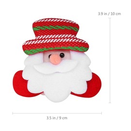 Christmas Brooch 8 Pieces LED Brooch Christmas Brooch Pin Santa Claus Brooch Snowman Brooch Antler Badge Brooch for Child Party Gift Gift Christmas