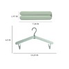 4 Pack Travel Hangers,Foldable Hangers,with Hidden Clips,Lightweight and Portable,Space Saving,Suitable