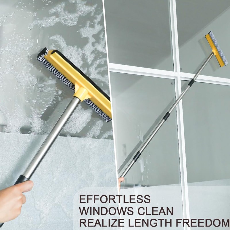 Windshield Car Squeegee and Collapsible Washing Bucket Combo Set, 2