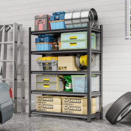 5 Lays Heavy Duty Shelves and Storage Racks Iron Stacking Units  Local StockDimension (L*W*H): 71.24''H*31.52''L*15.76''D, Height: regular, Load Capacity: 100kg