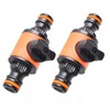 ZYWUOY 2pcs Quick Release Shut-Off Valve Plastic Hose Pipe Faucet