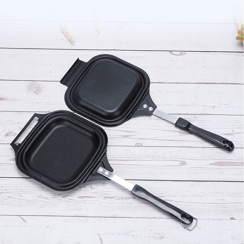 Frying Pan Even Heating Easy Cleaning Double Sided Iron Pancake