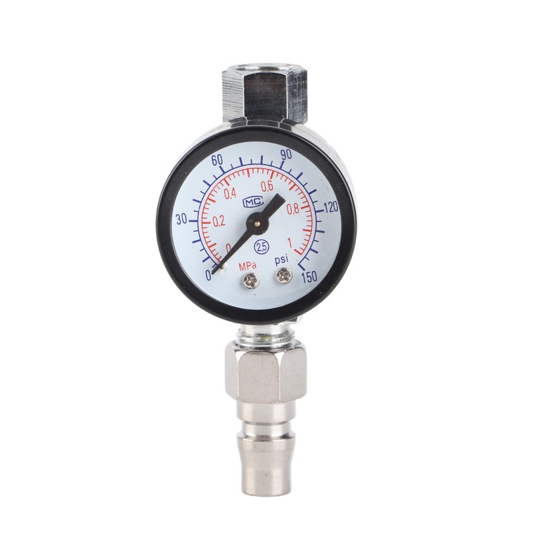 Mini Adjustable Spray Gun Air Regulator With Pressure Gauge Diaphragm