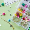 2 Pack 36 Compartment Organizer Box, Plastic Organizer Box with