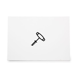 Corkscrew Prepare Food Preparation Make, quality rubber stamp, ideal for crafts scrapbooking invitations cards and tags CCSTA-25314