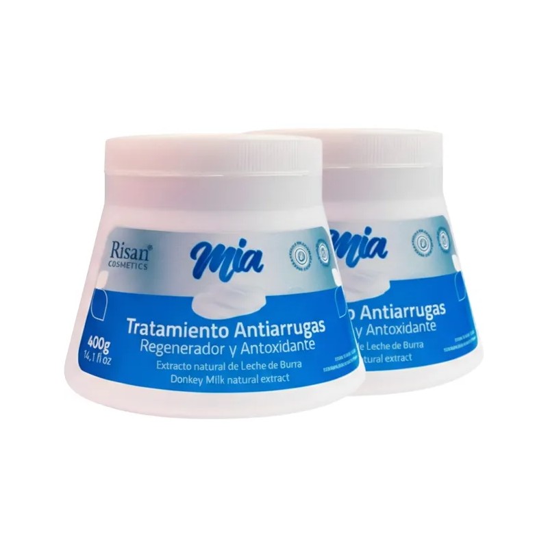 Crema Antiarrugas Regeneradora Leche De Burra 400g Risan Neutra