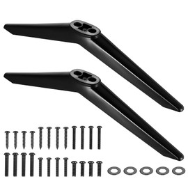 YiLUXmyyxgs 2 Pcs TV Stand Legs, Table Top TV Stand Base Replacement Bracket Feet for Most 28-65 inch LCD/LED/OLED Flat & Curved TVs, Black Television Stands Legs, with Screws and Washers