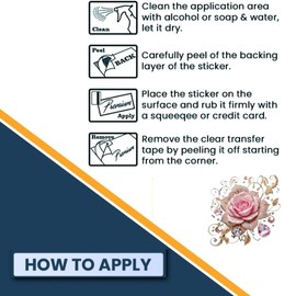 Pink Rose Diamond car Stickers