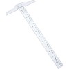 12 Inch/30 cm Junior T-Square Plastic Transparent T-Ruler for Drafting