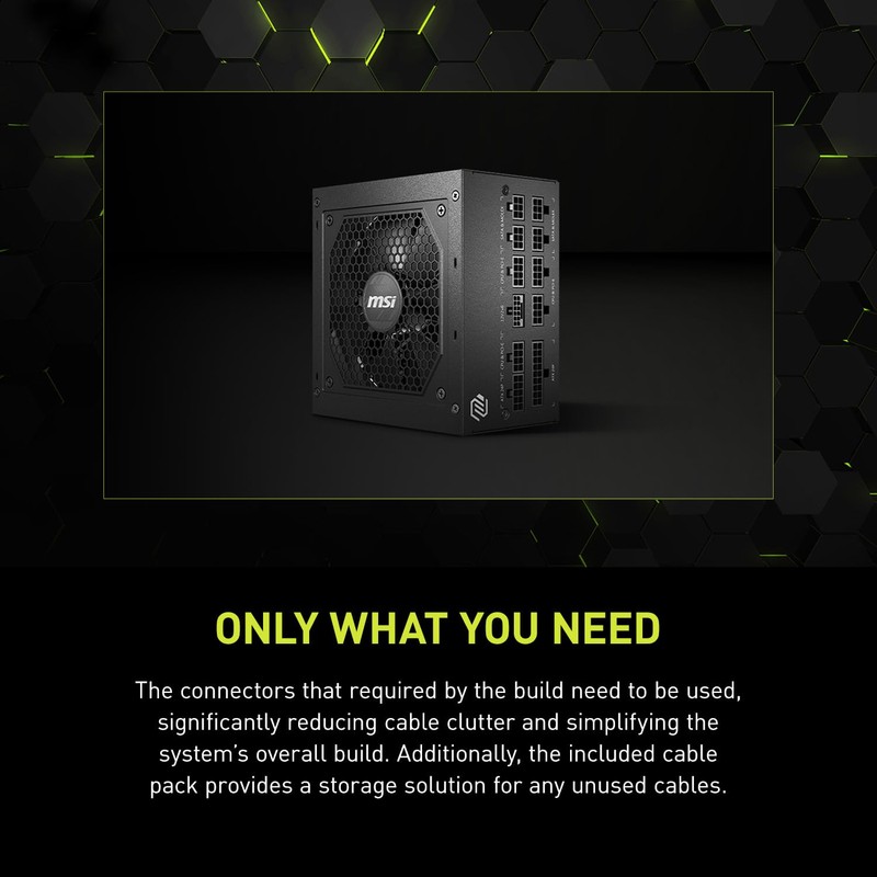 MSI MAG A850GL PCIE 5.1 & ATX 3.1 Gaming Power