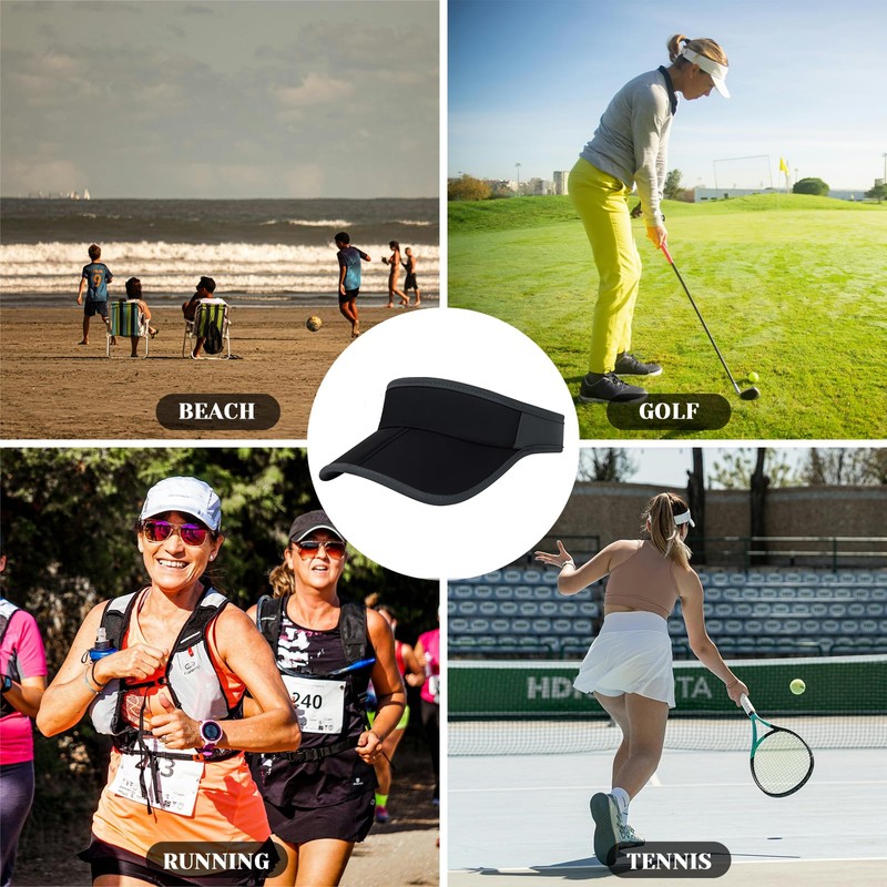 YAMEIZE Sun Visor Cap Women Men Sun Protection Head Sun
