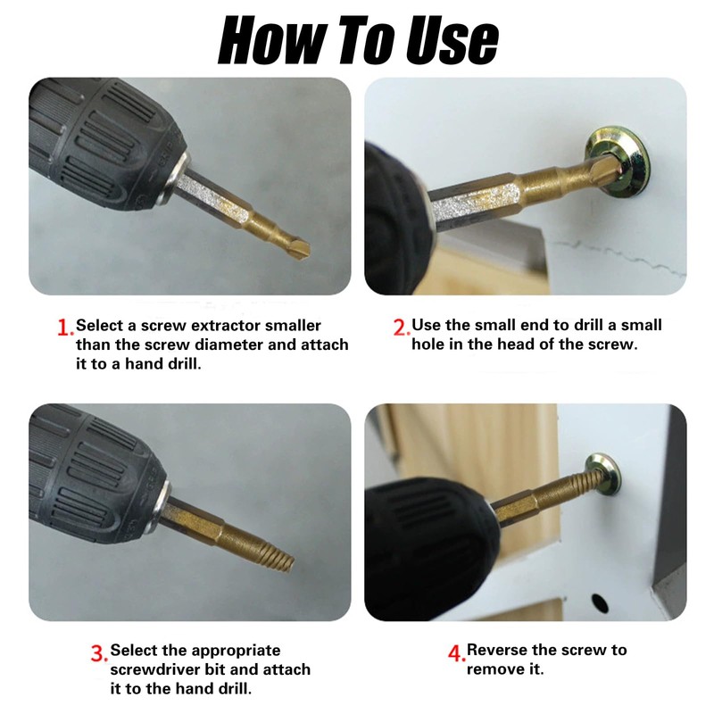 Gifts for Men, 22PCS Upgraded Titanium Damaged Screw Extractor Set