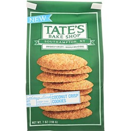 Tate's Bake Shop Coconut Crisp Cookies, 7 Oz (Pack of 6)