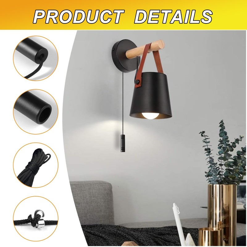 2PCS Bathroom Light Pull Cord 6*1.2cm Light Pull Handle with