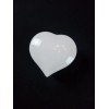 White Porcelain Heart Shaped Trinket Ring Jewelry Box With Lid