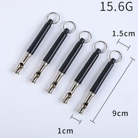 Visxcnu Dog Whistle 2 Pieces, Dog Whistle High Frequency Silent, Dog Whistle Recall, Stop Barking and Train Your Dog with a Lanyard (Black + White)