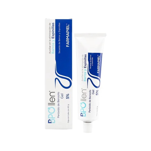 Gel Peróxido De Benzoilo Contra Acné 60 G Bpollen 5%