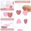 jijAcraft White Rose-Gold Pink Heart Garland Party Decorations, 52 Feet