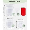 homenote Clear Nursery Pots for Plant,3/4/5 Inch Plant Pot for