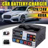Unbranded Heavy Duty 400A 12V/24V Car Battery Charger Smart Automatic