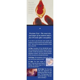 Precious Feet, Gold Raised Edge, Fetal Bookmark Jewelry, Lapel Pin