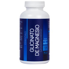 NLS ESSENTIALS GLICINATO DE MAGNESIO | Alta Absorción Aporta 400 mg por dósis | Ingredientes Naturales