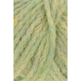 50 g "Yoko" - Colour 44 - May Green Melange - Like petals, we have delicately scattered individual colour accents over the surface of YOKO.