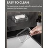 NEELEEN Soap Dish - Clear Suction Cup Soap Dish for