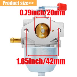LIYYDS Carburetor Compatible with Nikki GN190 GN191 CMV16 6HP 6.5HP 090876 092966 095177 095948 098469 G098469 97747 W436BRE T44 35PDS396829 C1535 0C1535AESV Troy Built Portable 7HP 8HP