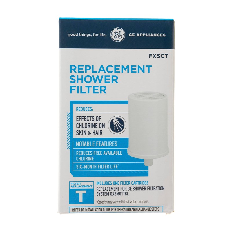 GE Shower Replacement Filter | Removes Chlorine | Replace Filter